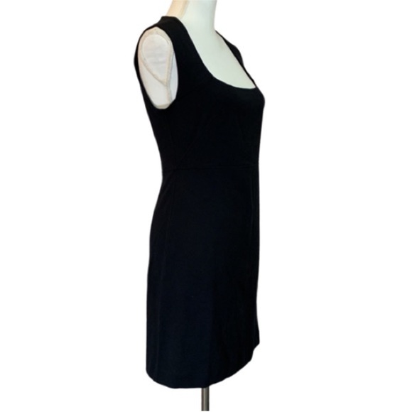 Everlane Black Jersey The ’90s Square Neck Mini Cotton Dress Sz XS - Picture 3 of 6